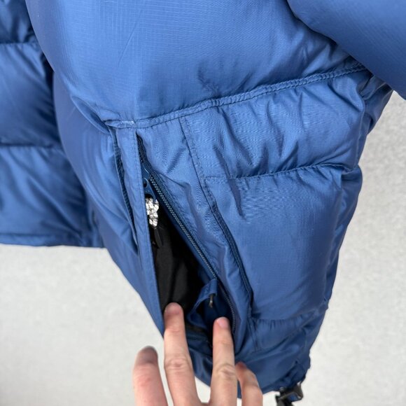 Columbia Mens Heavy Down Puffer Coat Size XXL Blue Black Classic Warm Winter - Picture 4 of 15